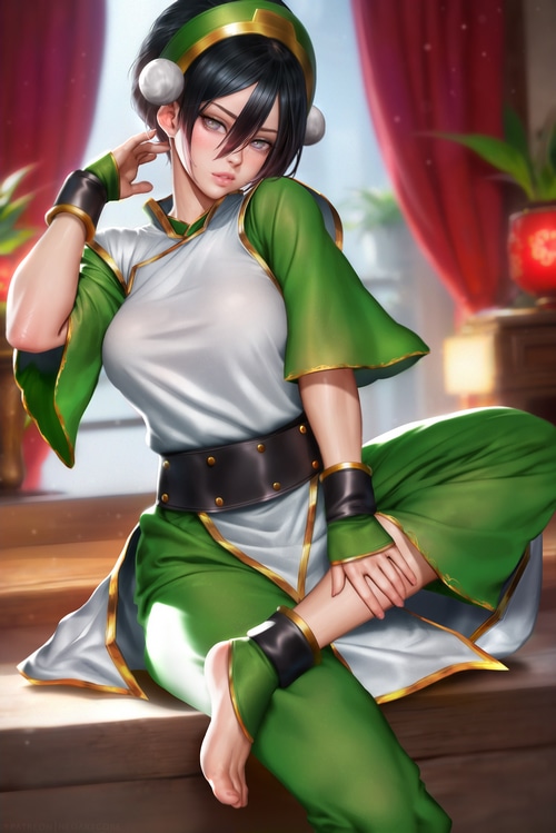 Toph Beifong fan art from Avatar: The Last Airbender