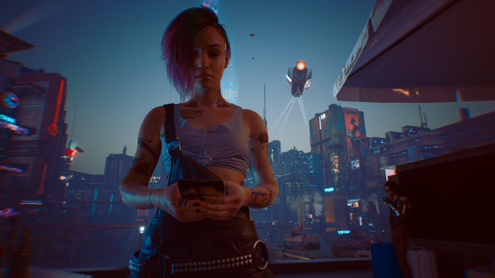 Judy Alvarez in a Cyberpunk City