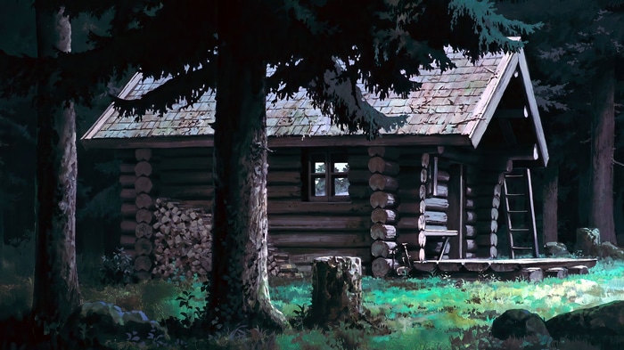 Kiki's Delivery Service: A cabin in the forest