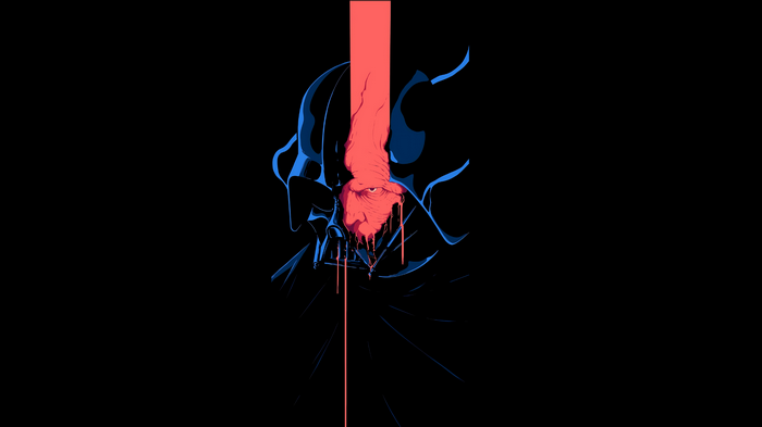 Darth Vader and Emperor Palpatine minimalist art