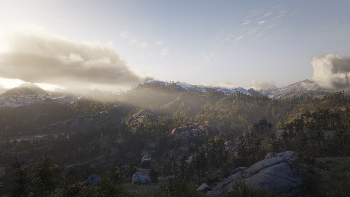 4K Red Dead Redemption 2 Mountain Landscape