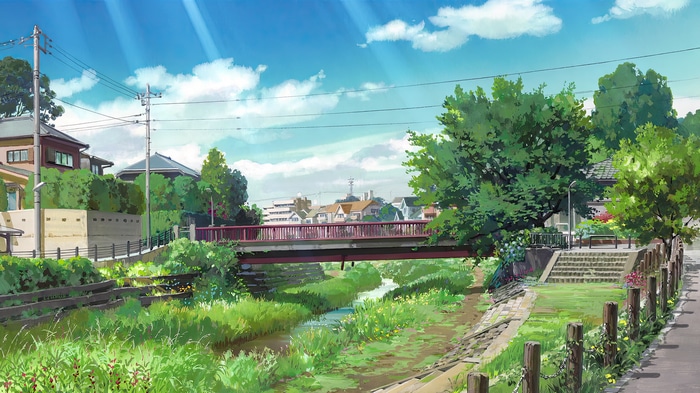 Arrietty's Secret World: A Bridge Over a Stream