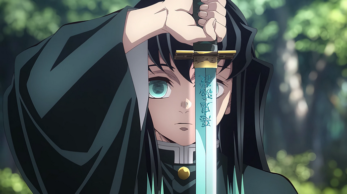Muichiro Tokito with Sword - Kimetsu no Yaiba 4K
