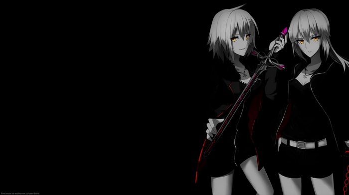 4K Fate Series Anime Girls with Swords