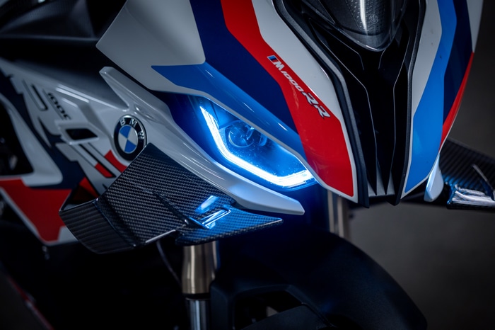 BMW M 1000 RR motorcycle headlights