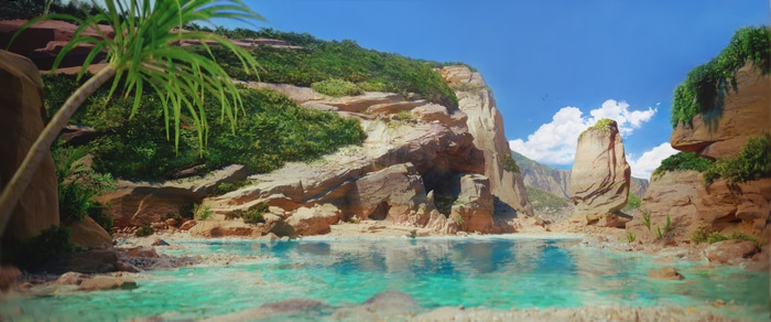 4K Unreal Engine 5 tropical island landscape