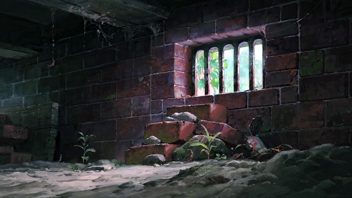 Arrietty's Basement with Plants and Bricks