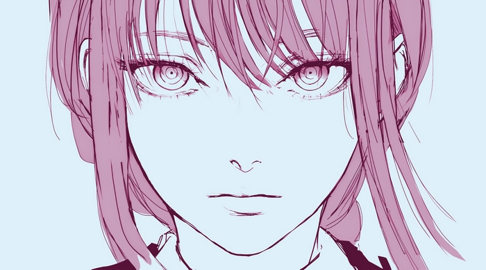 Makima from Chainsaw Man close-up