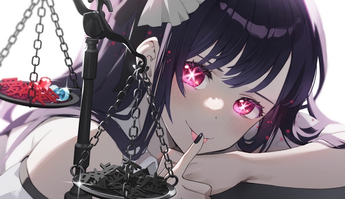 Hoshino Ai with Star Eyes and Chains