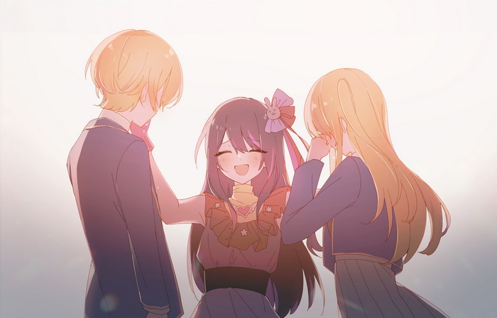 Ruby Hoshino and friends from Oshi no Ko