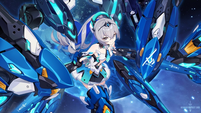 smiling, Honkai Impact 3rd, mecha girls, Honkai Impact, ponytail ...