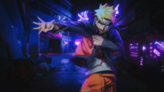 Naruto Shippuden Uzumaki Naruto in Neon City