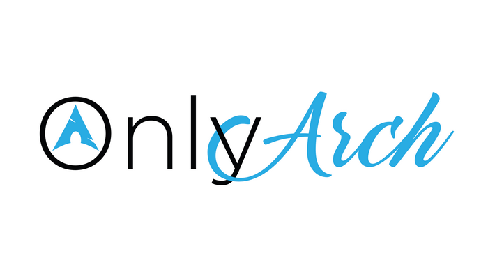 OnlyArch logo with Arch Linux symbol