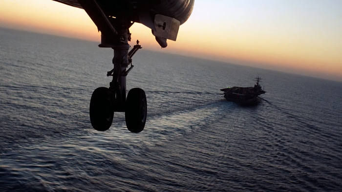 Top Gun Aircraft Carrier at Sunset