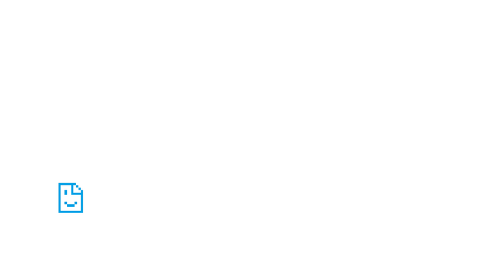 Pixel art document icon with a smiley face