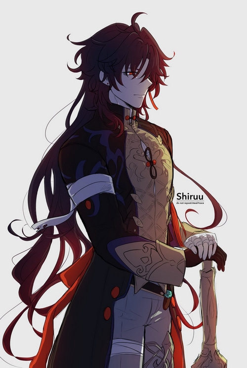 Blade from Honkai: Star Rail holding a weapon