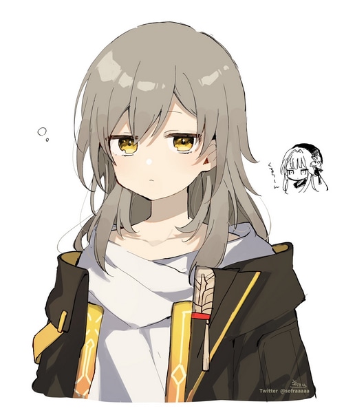 Stelle from Honkai: Star Rail with Herta sketch