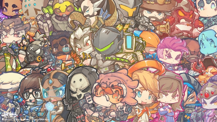Overwatch Characters Chibi Art by JR-Pencil