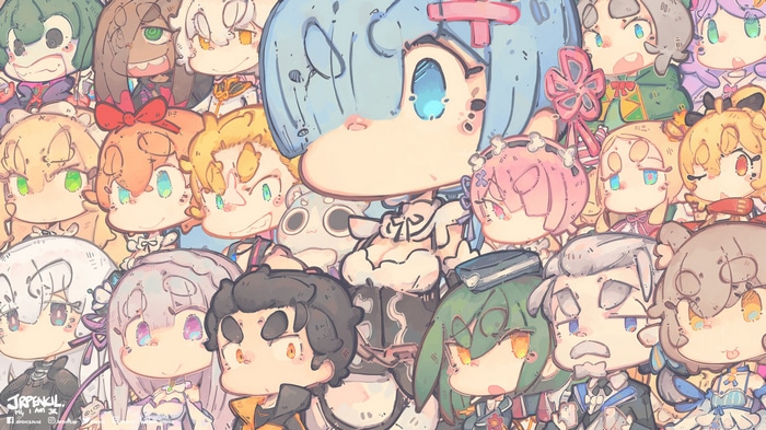 Re:Zero Characters by jr-pencil