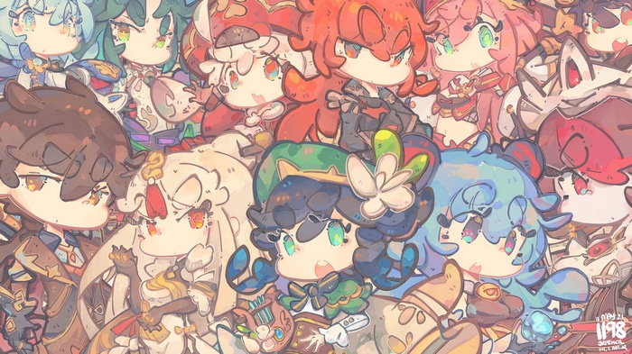 Genshin Impact Characters Chibi Art