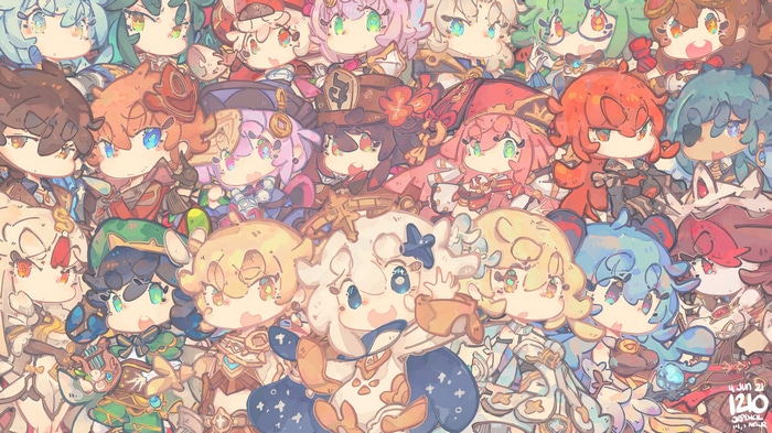 Genshin Impact Characters Chibi Art