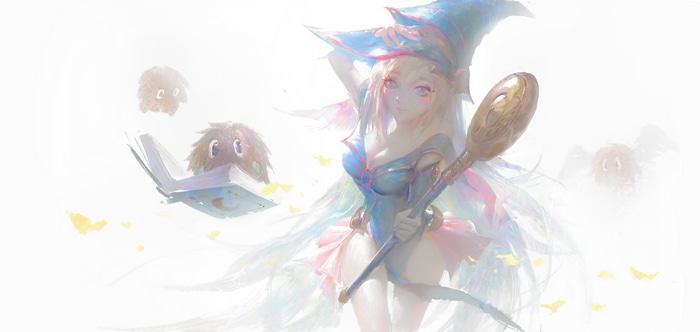 Dark Magician Girl and Kuribohs from Yu-Gi-Oh!