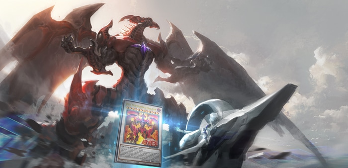 4K Yu-Gi-Oh! Red-Eyes Black Dragon Card and Dragon