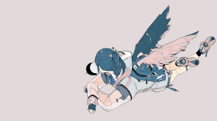 4K Daisukerichard with wings and backpack