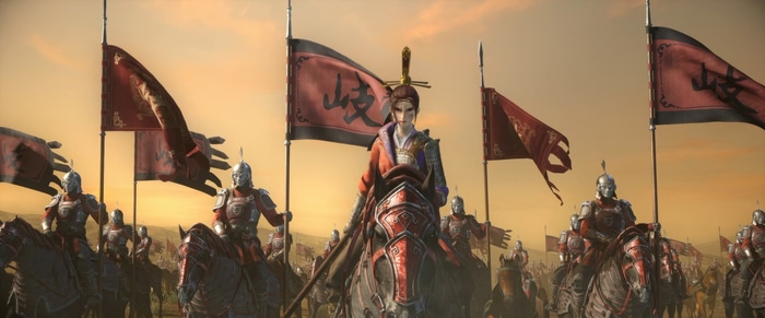 4K Hua Jiang Hu army with flags and armor