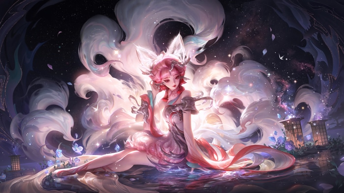 4K Honor of Kings Fox Girl with Pink Hair