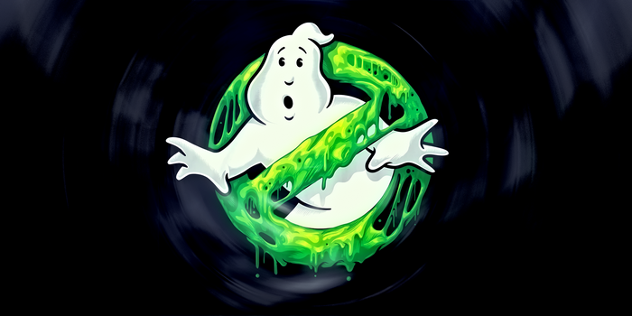4K Ghostbusters Logo with Slimer