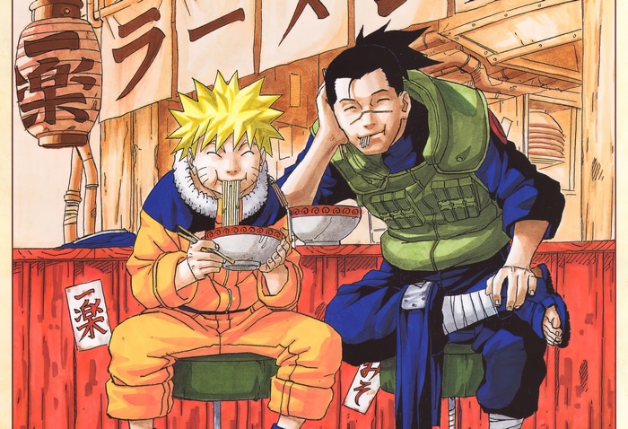 Naruto and Iruka Eating Noodles