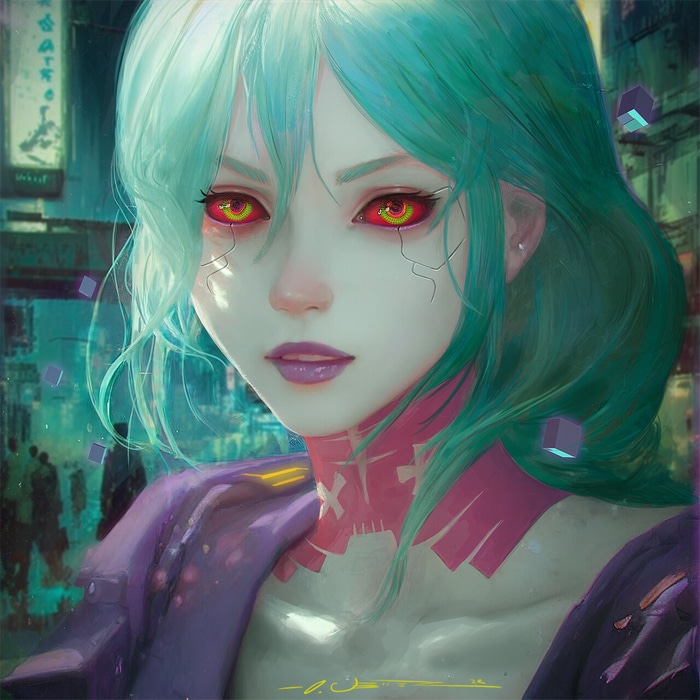 Rebecca from Cyberpunk: Edgerunners by Oliver Wetter