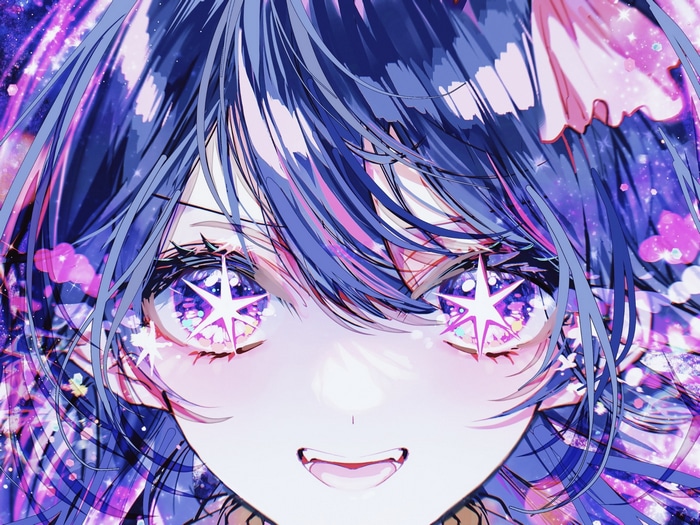 Hoshino Ai with Star Eyes from Oshi no Ko