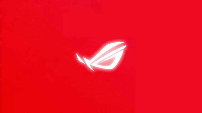 Republic of Gamers Logo on Red Background