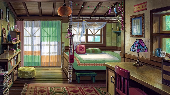 Bedroom interior from When Marnie Was There