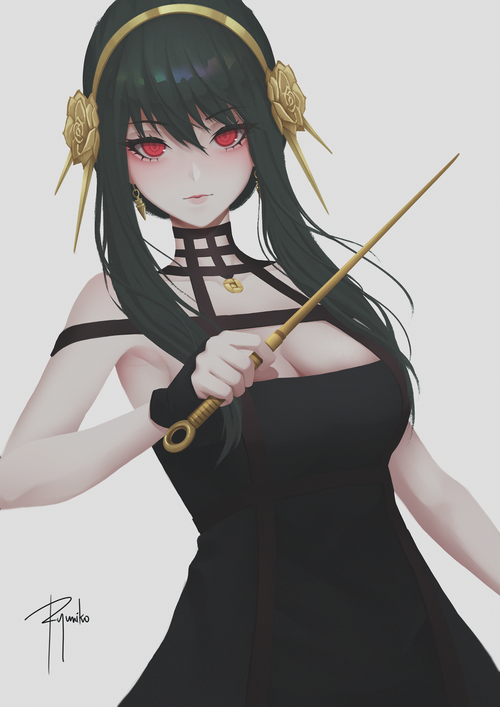 Yor Forger holding a weapon, Spy x Family