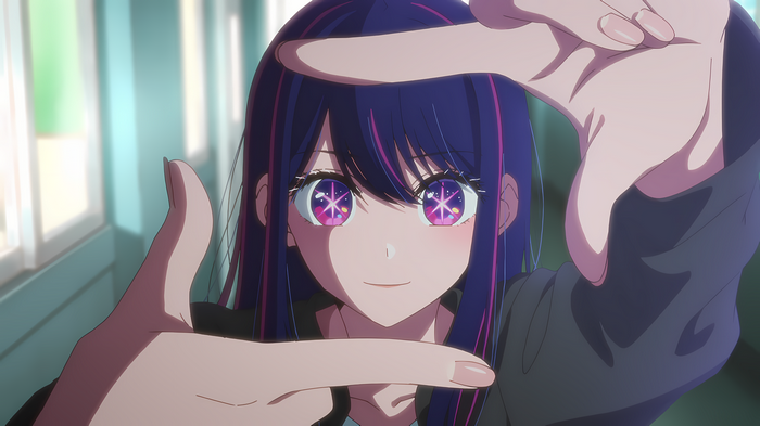 4K Finger Frame Star Eyes Oshi no Ko