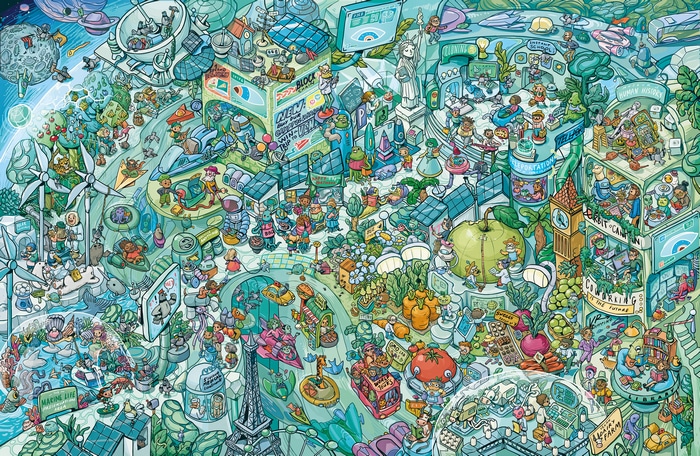 Marija Tiurina Hidden Object Game Illustration