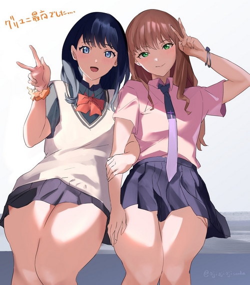 Rikka Takarada and Yume Minami from SSSS.Dynazenon