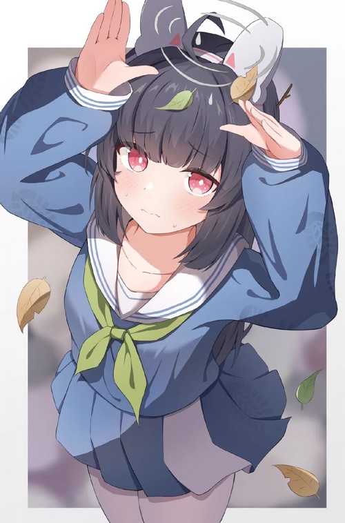 Miyu Kasumizawa from Blue Archive with cat ears