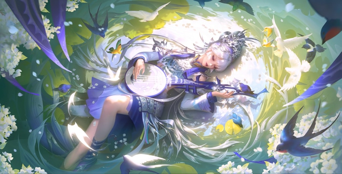 4K Honor of Kings Woman Playing Music