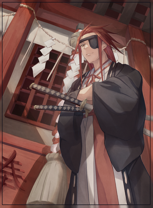 Gabimaru from Jigokuraku with swords