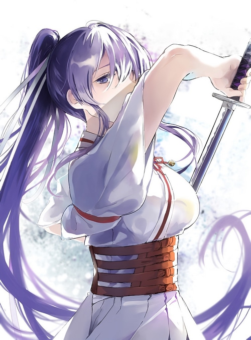 Gabimaru from Jigokuraku holding a sword