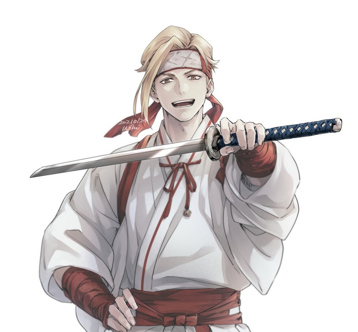 Yamada Asaemon Tenza from Hells Paradise holding a katana