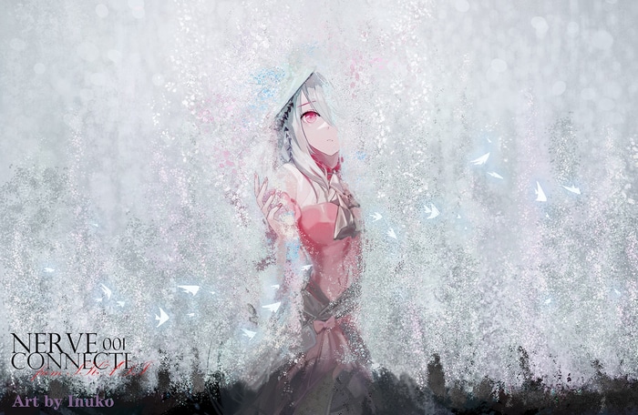 Skadi from Arknights with one eye obstructed