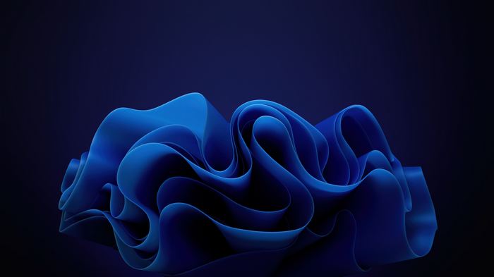 Windows 11 4K Abstract Blue 3D