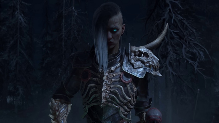4K Diablo IV Necromancer in a Dark Forest
