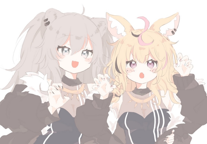 Shishiro Botan and Omaru Polka from Hololive