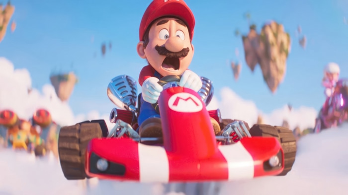 4K Mario Kart Racing in the Sky